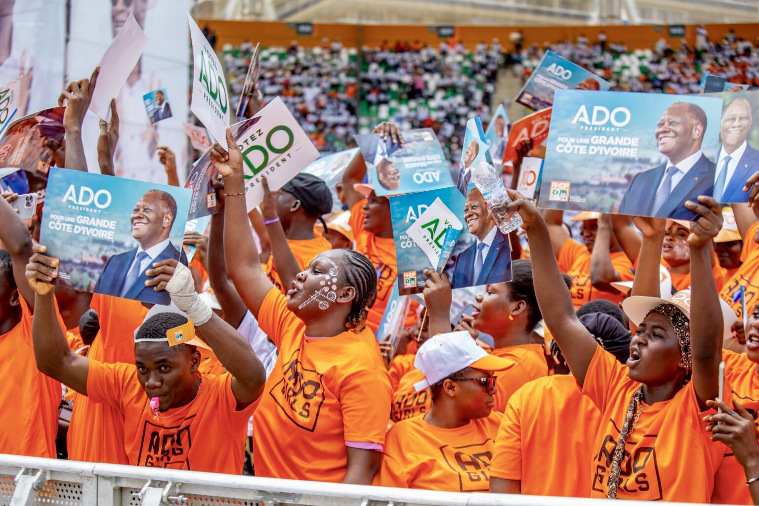 La jeunesse ivoirienne mobilisée en faveur d’Alassane Ouattara