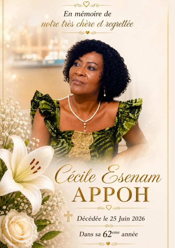 Souvenez-vous de Cécile Esenam APPOH