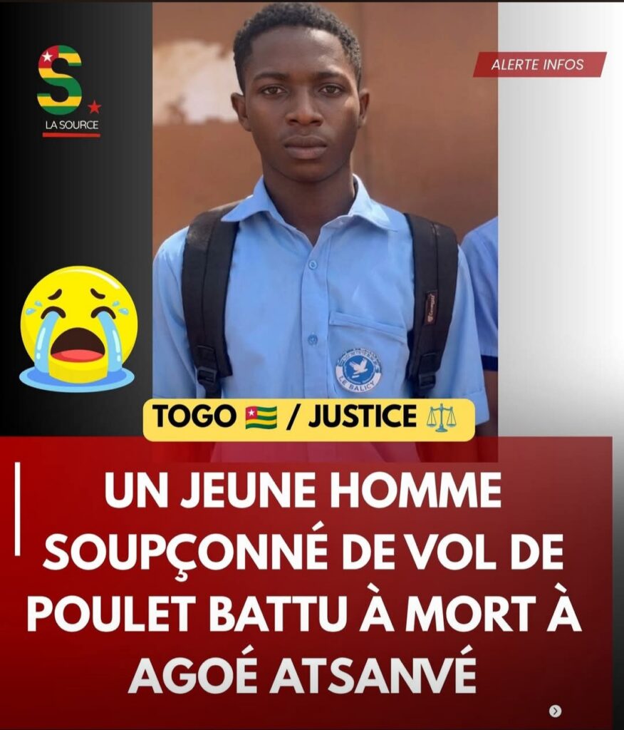 Un bachelier soupçonné de vol de poulet battu à mort à Agoè Atsanvé